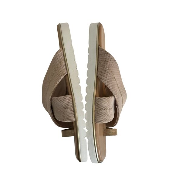 NWT NYDJ Ronna Cross Strap Shimmer Toe Loop Slide Sandal Women's Size 7.5 - Picture 6 of 8